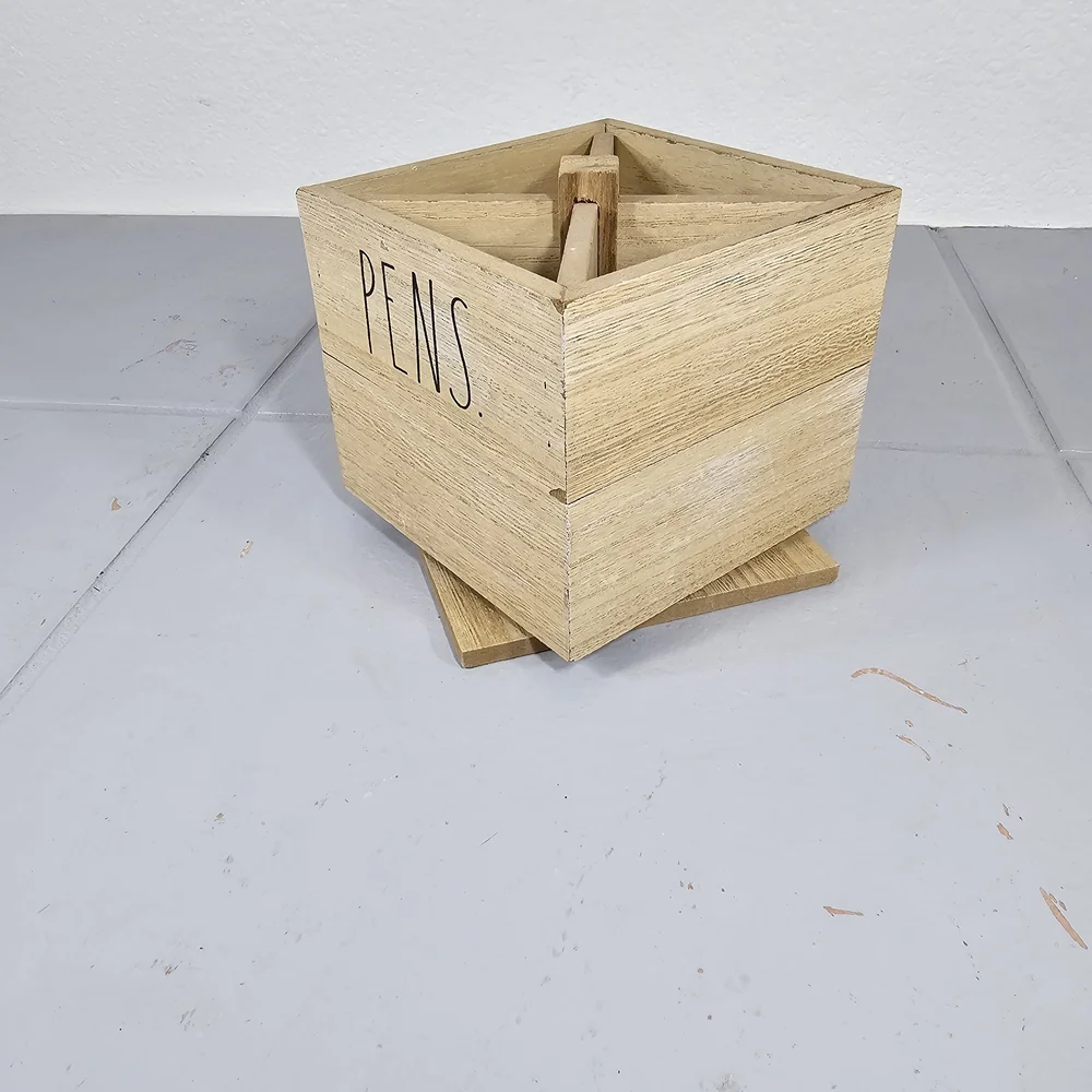 Rae Dunn Wooden Pencil And Pen Holder